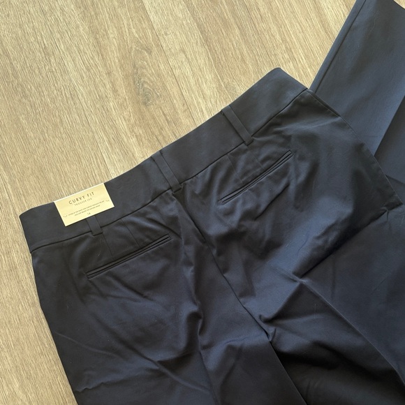 NWT- Ann Taylor Curvy Fit Navy Trousers - Picture 5 of 5